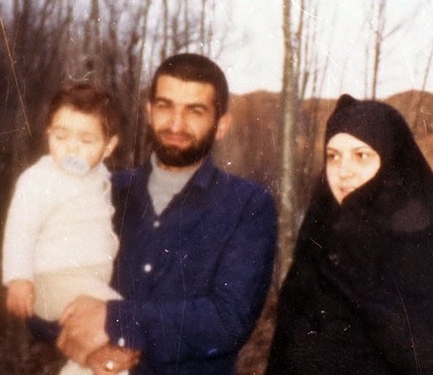 شهید عباس بابایی و همسرش